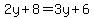 2y%2B8=3y%2B6