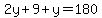 2y%2B9%2By=180