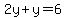2y%2By=6