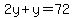 2y%2By=72