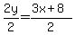 2y%2F2=%283x%2B8%29%2F2