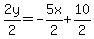 2y%2F2=-5x%2F2%2B10%2F2
