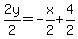 2y%2F2=-x%2F2%2B4%2F2