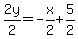 2y%2F2=-x%2F2%2B5%2F2