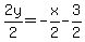 2y%2F2=-x%2F2-3%2F2