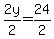 2y%2F2=24%2F2