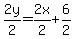 2y%2F2=2x%2F2%2B6%2F2