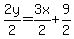 2y%2F2=3x%2F2%2B9%2F2