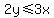 2y%3C=3x+