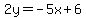 2y=-5x%2B6