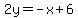 2y=-x%2B6
