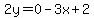 2y=0-3x%2B2