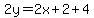 2y=2x%2B2%2B4