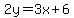 2y=3x%2B6