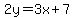 2y=3x%2B7