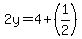 2y=4%2B%281%2F2%29