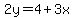 2y=4%2B3x