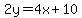2y=4x%2B10