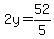 2y=52%2F5