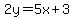 2y=5x%2B3