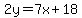 2y=7x%2B18