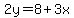 2y=8%2B3x
