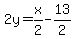 2y=x%2F2-13%2F2