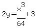 2y=x%5E3%2F64%2B3