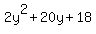2y%5E2%2B20y%2B18
