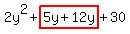 2y%5E2%2Bhighlight%285y%2B12y%29%2B30