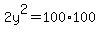 2y%5E2=100%2A100