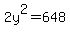 2y%5E2=648