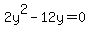 2y%5E2-12y=0