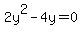 2y%5E2-4y=0