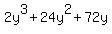 2y%5E3%2B24y%5E2%2B72y