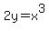 2y+=+x%5E3