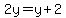 2y+=+y%2B2