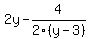2y+-+4%2F2%28y+-+3%29