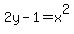 2y-1=x%5E2