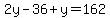 2y-36%2By=162