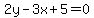 2y-3x%2B5=0