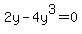 2y-4y%5E3=0