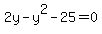 2y-y%5E2-25=0