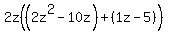 2z%28%282z%5E2-10z%29%2B%281z-5%29%29