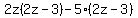 2z%282z-3%29-5%282z-3%29