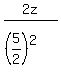 2z%2F%28%285%2F2%29%5E2%29