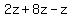 2z+%2B+8z-+z