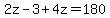 2z-3%2B4z=180