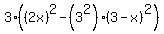 3%28%282x%29%5E2-%283%5E2%29%283-x%29%5E2%29%29