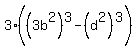 3%28%283b%5E2%29%5E3+-+%28d%5E2%29%5E3%29